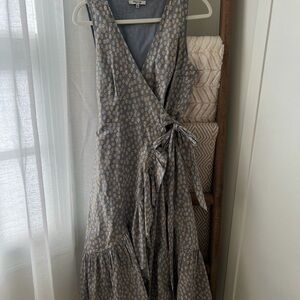 Madewell Blue Floral Maxi Dress